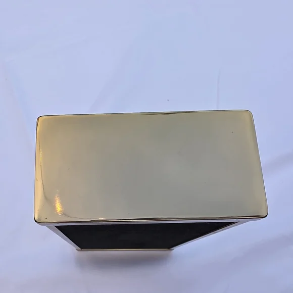 Brass / Gold Mirrored Jewelry Necklace Display BOX - Picture 5 of 9